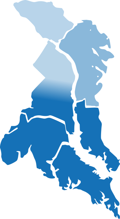 areas served map blue